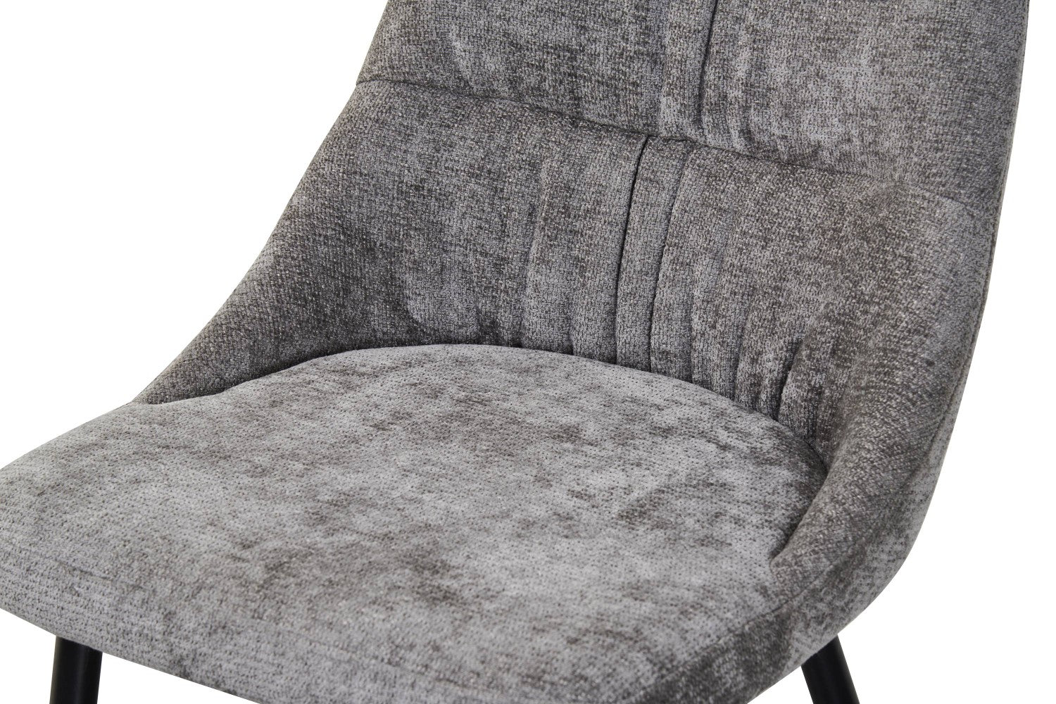 Rhodes Chenille Effect Grey Dining Chair