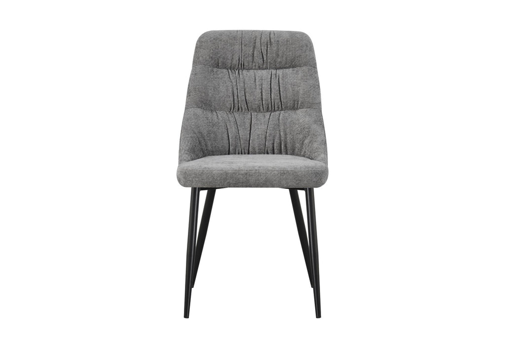Rhodes Chenille Effect Grey Dining Chair