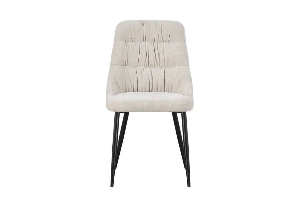 Rhodes Chenille Effect Natural Dining Chair