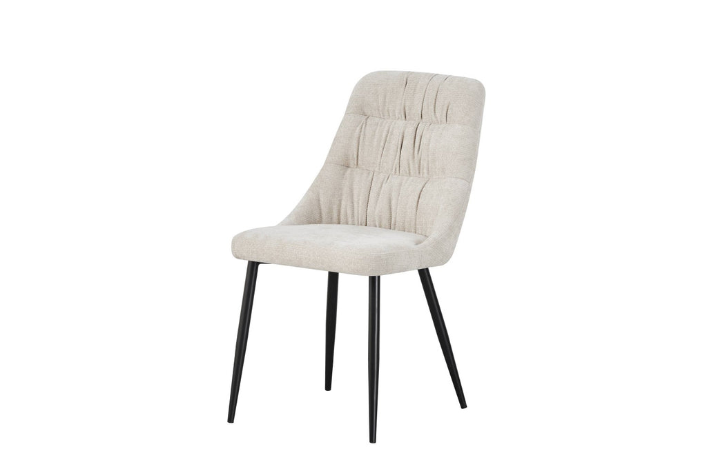 Rhodes Chenille Effect Natural Dining Chair