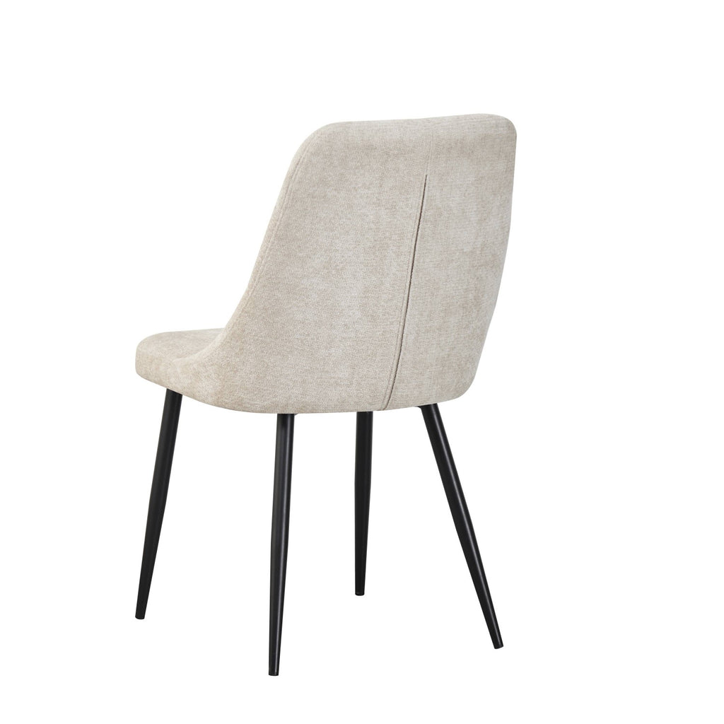 Rhodes Chenille Effect Natural Dining Chair