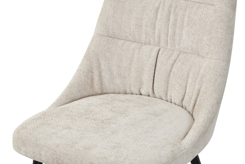 Rhodes Chenille Effect Natural Dining Chair