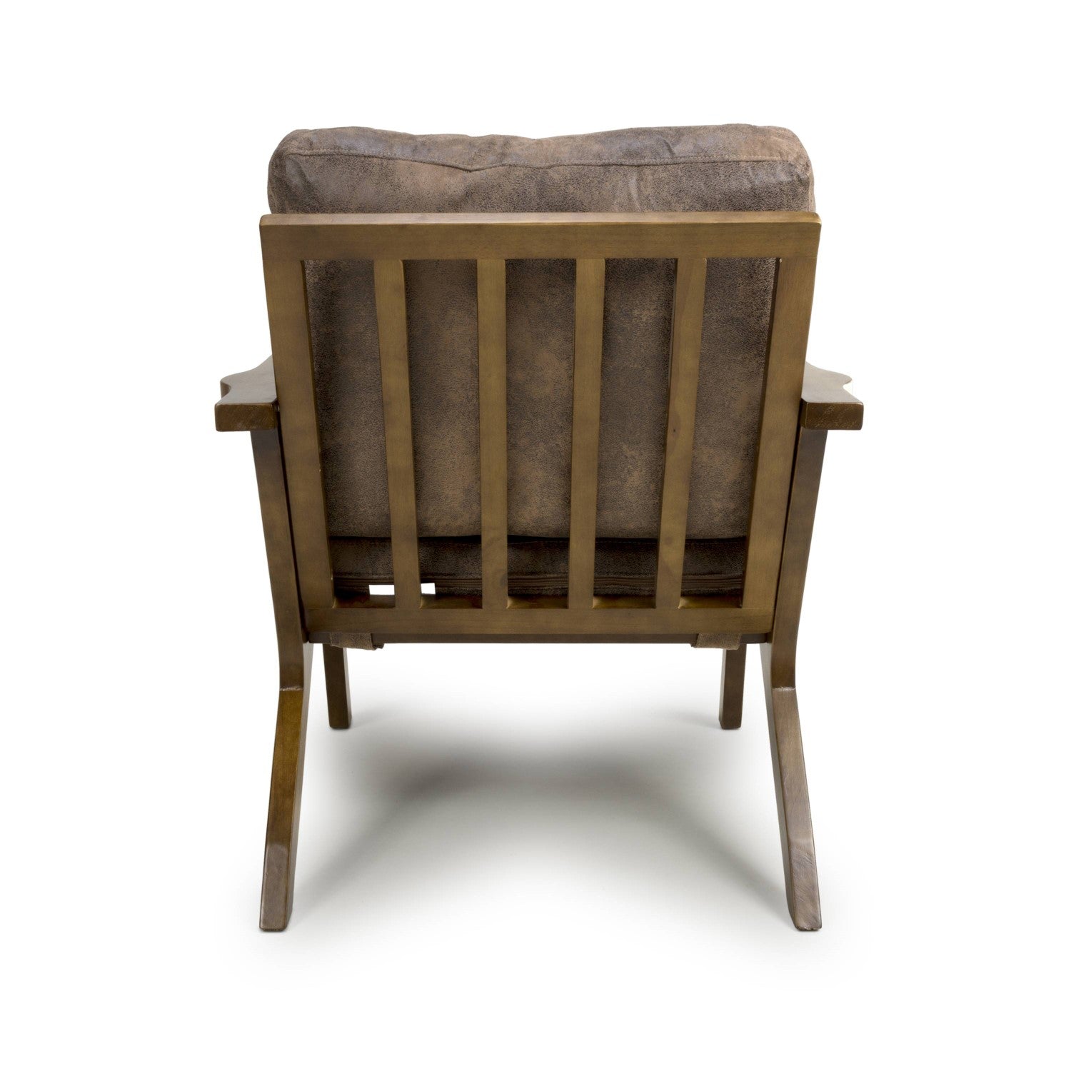 Hampton Suede Effect Brown Accent Chair