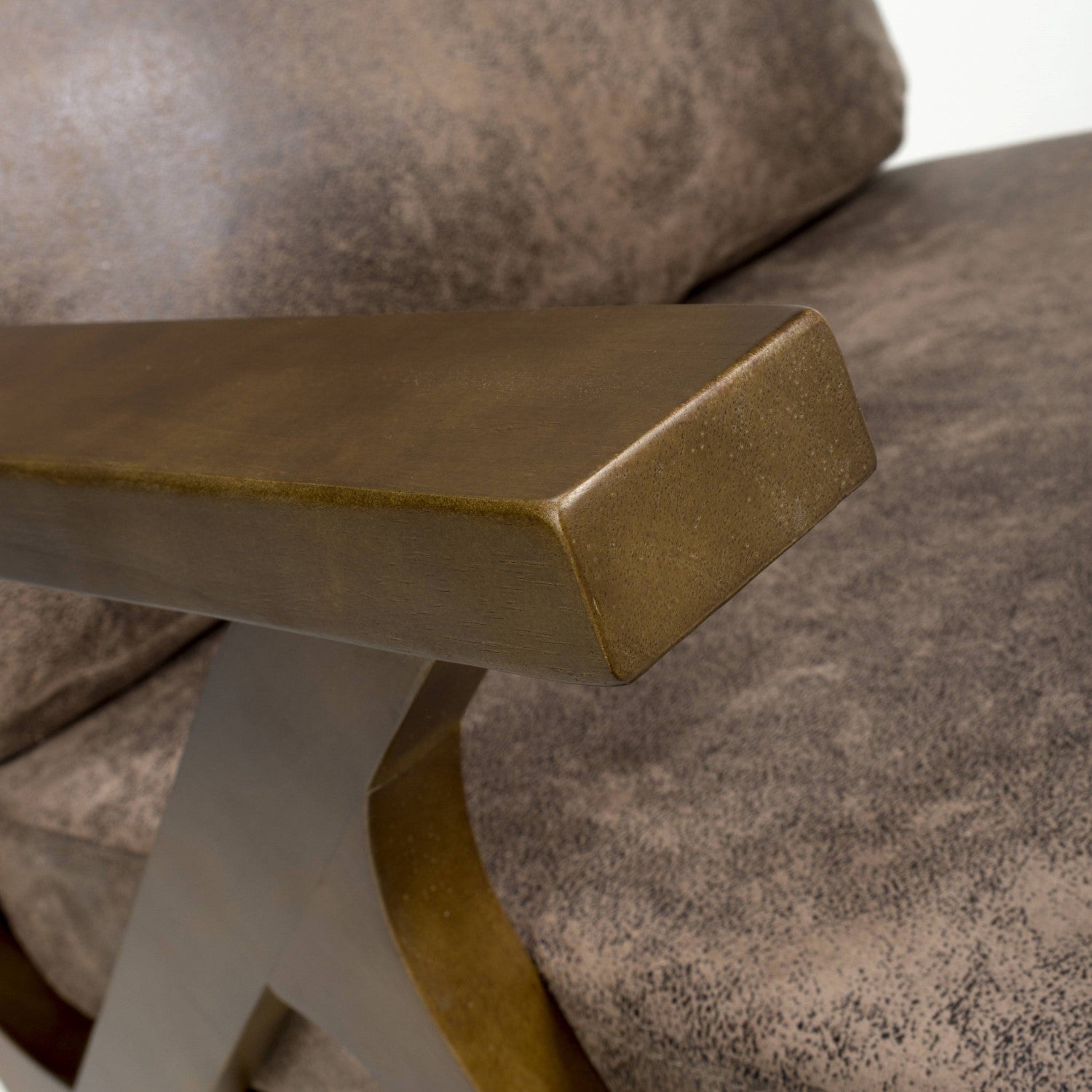 Hampton Suede Effect Brown Accent Chair