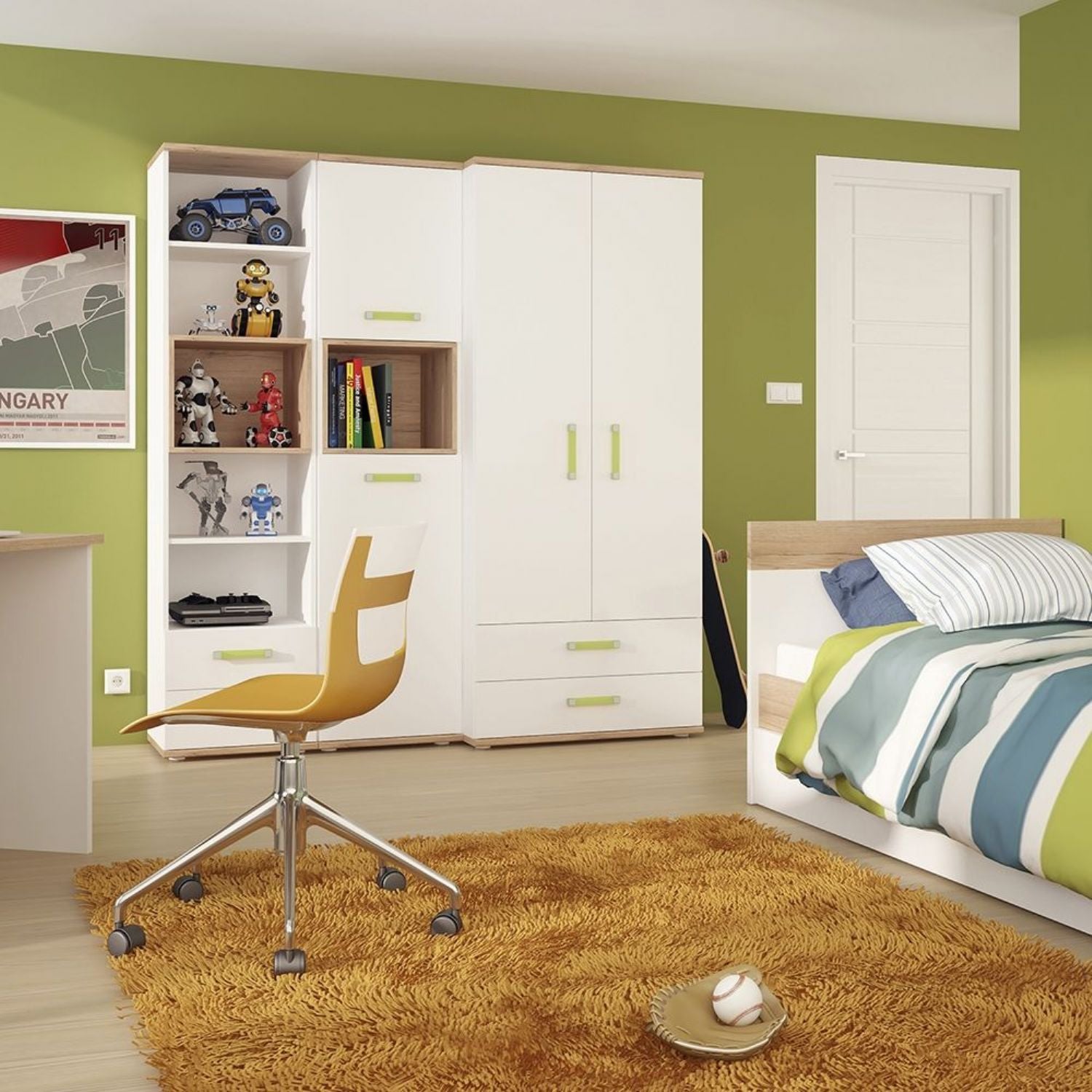1 drawer bedside cabinet
