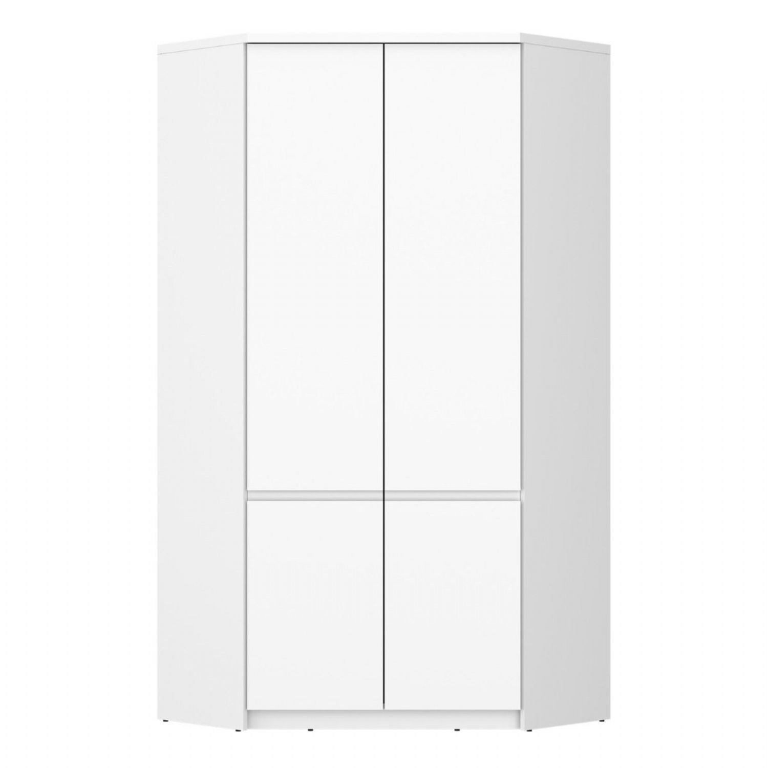 Fribo Corner Wardrobe 2 Door in Alpine White