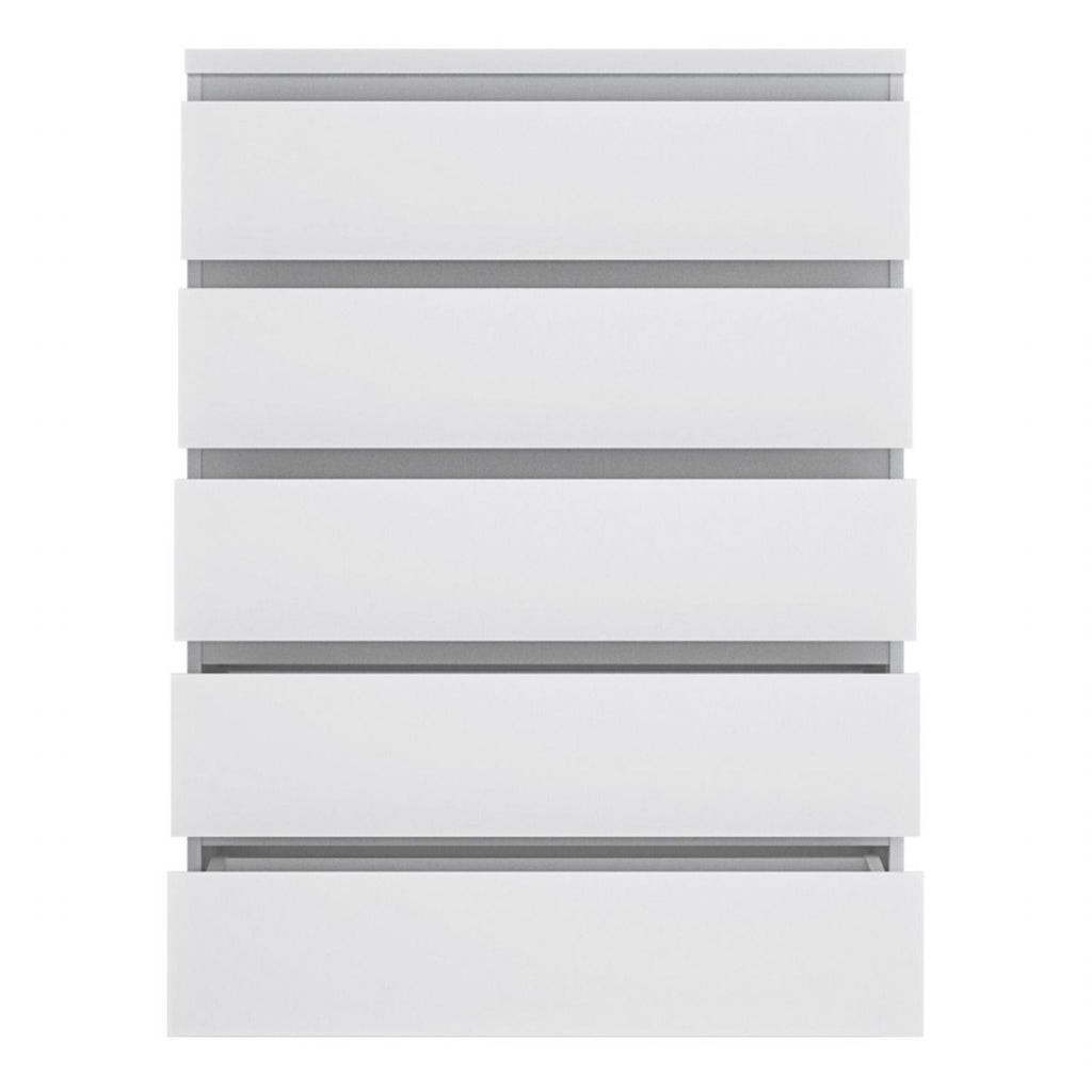 Fribo Chest Of 5 Drawers in Alpine White