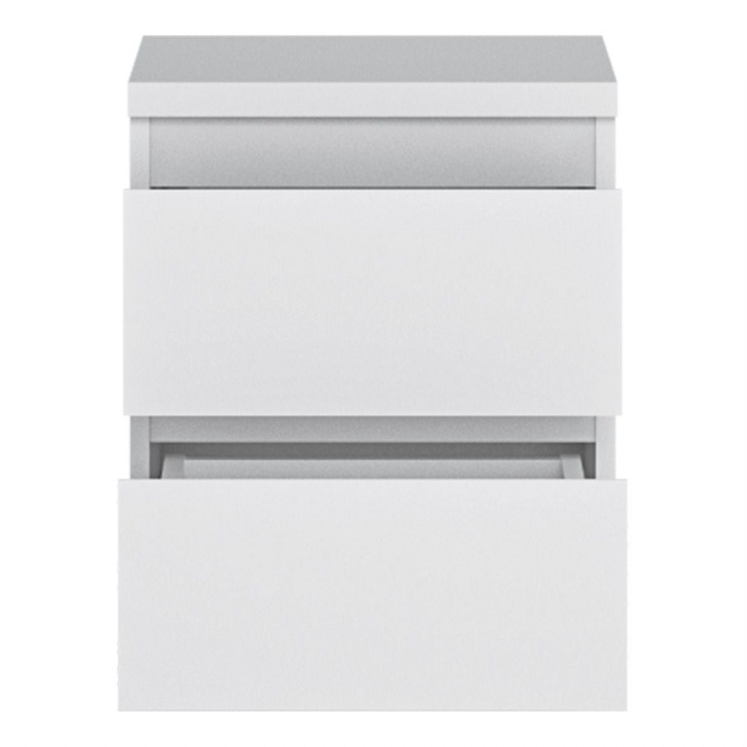 Fribo Bedside Cabinet 2 Drawer in Alpine White