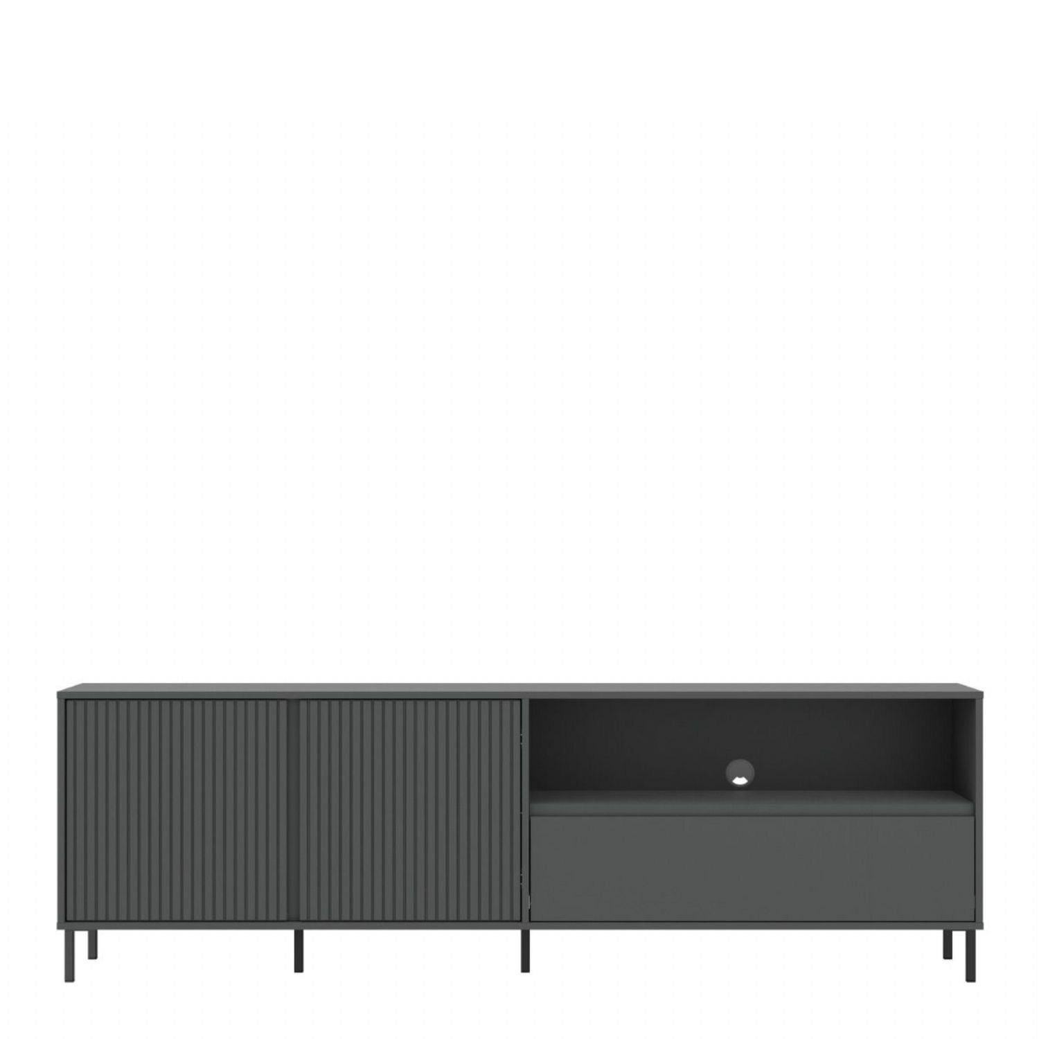 Avenale TV Cabinet 2 Door 1 Drawer in Anthracite