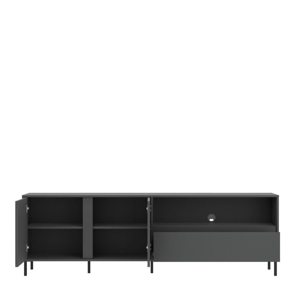 Avenale TV Cabinet 2 Door 1 Drawer in Anthracite