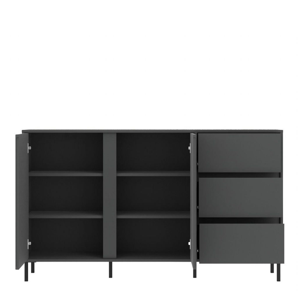 Avenale Sideboard 2 Door 3 Drawer in Anthracite
