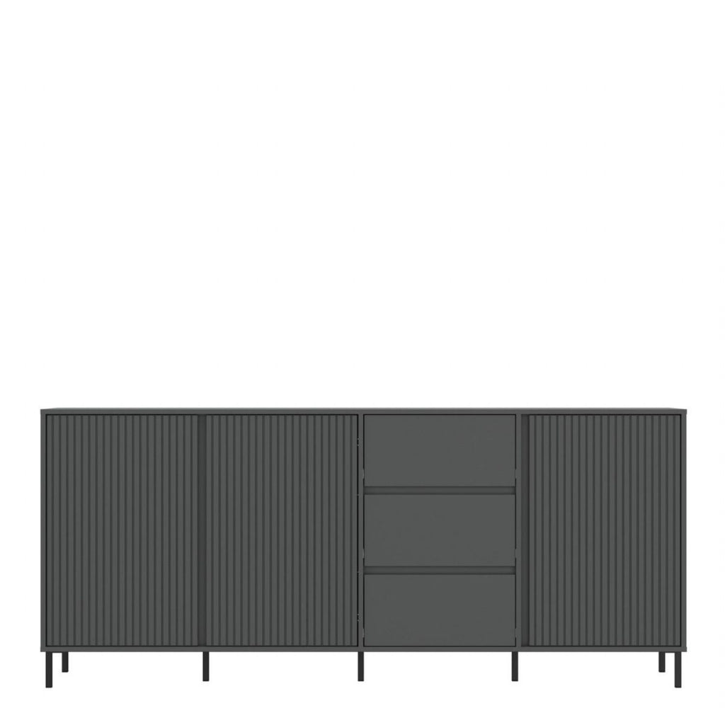 Avenale Sideboard 3 Door 3 Drawer in Anthracite