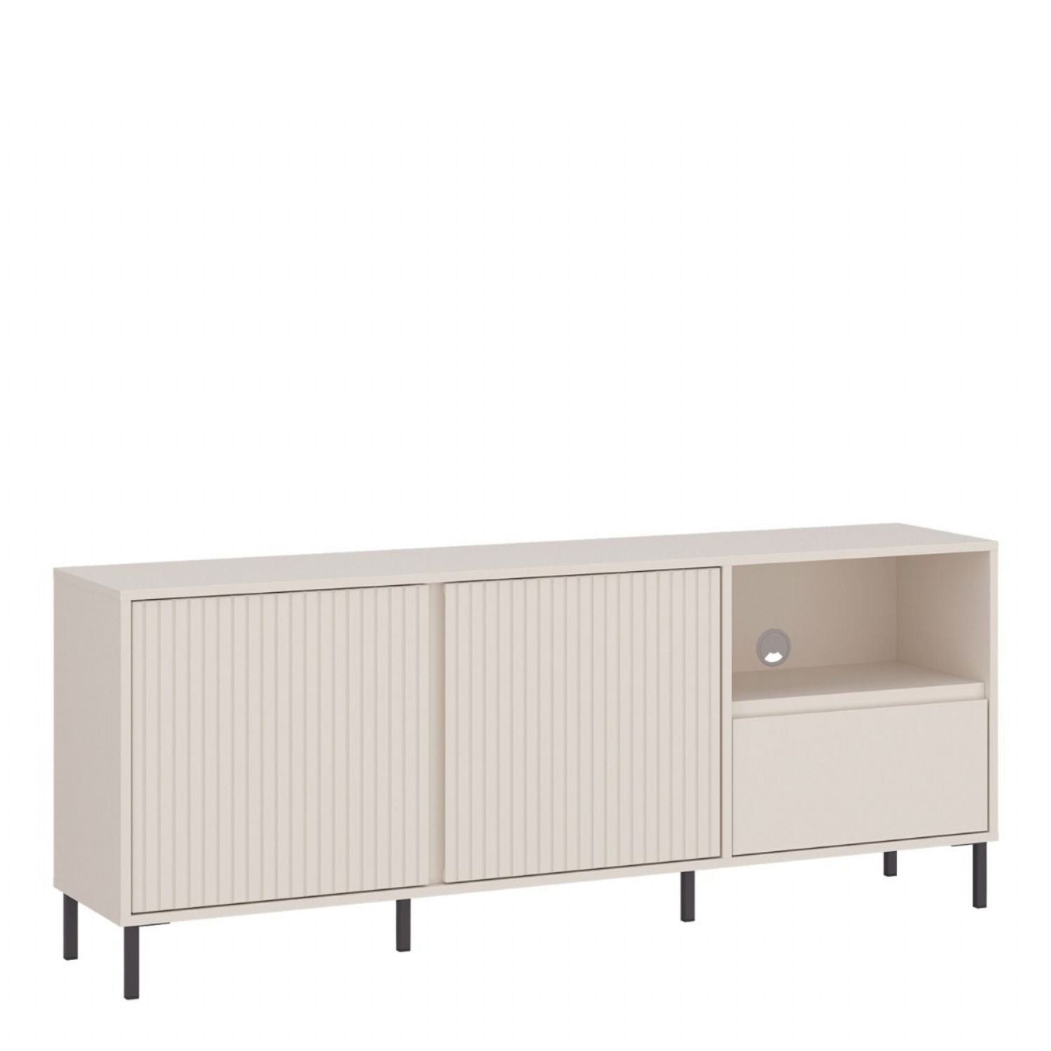 Avenale Wide TV Cabinet 2 Door 1 Drawer in Cashmere