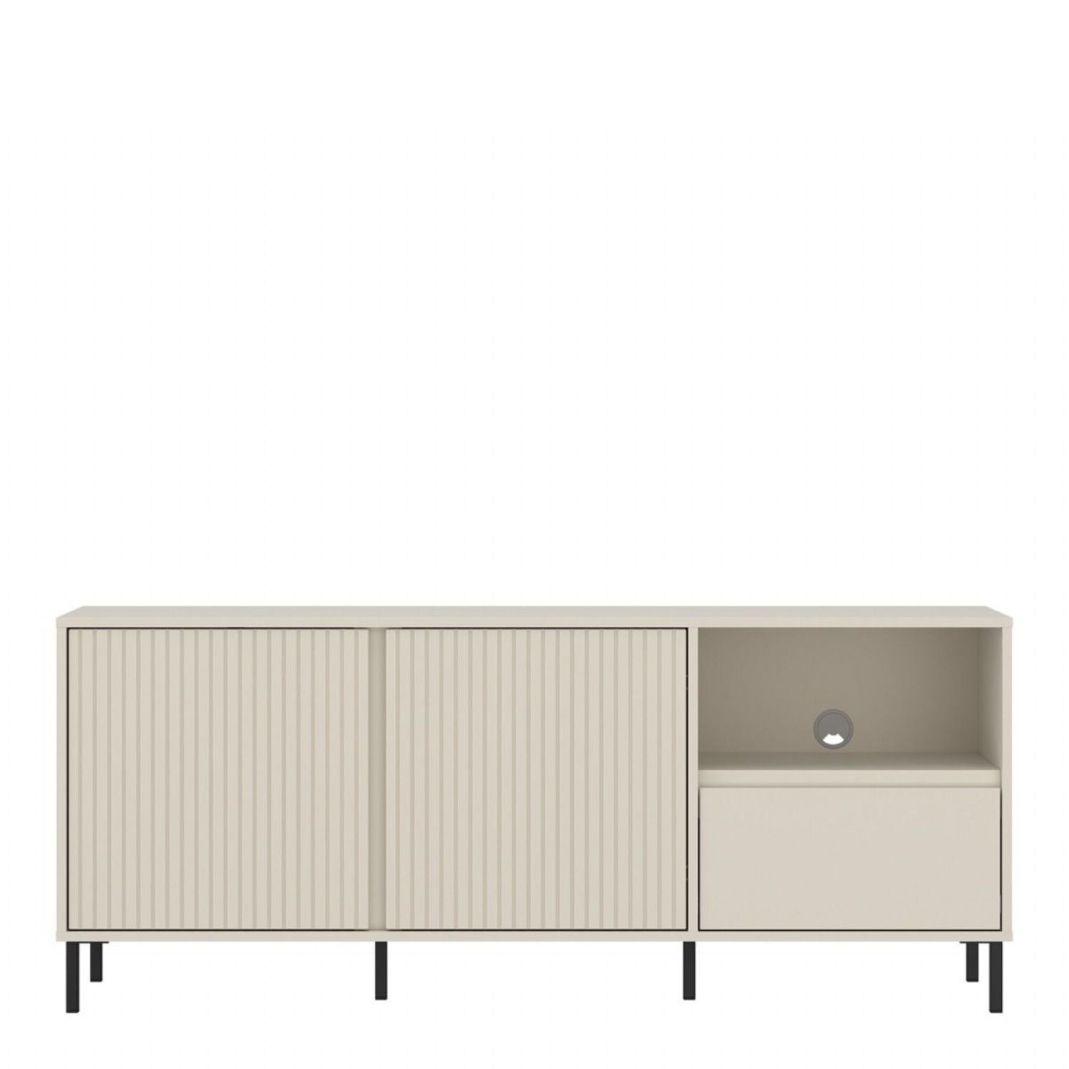 Avenale Wide TV Cabinet 2 Door 1 Drawer in Cashmere