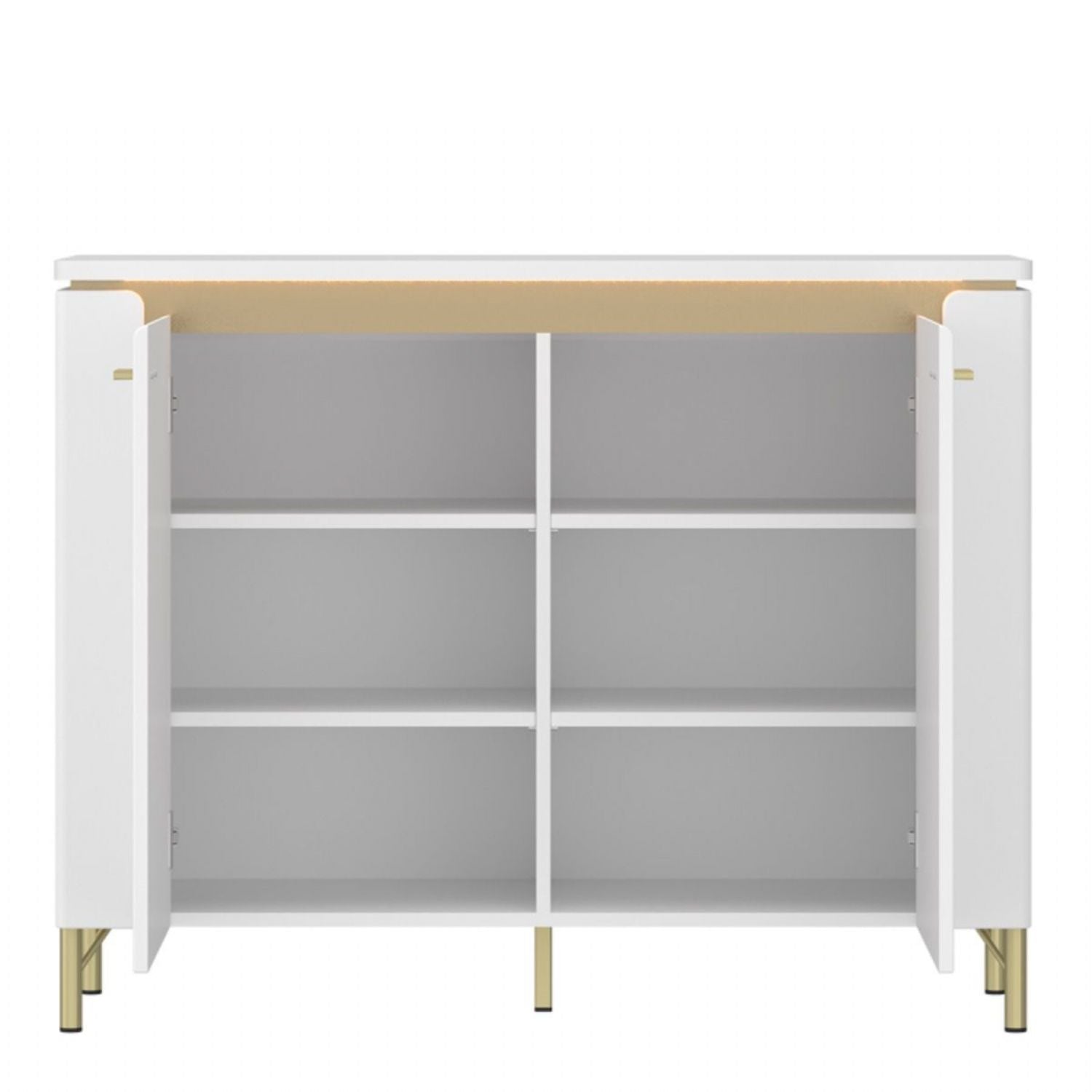 Lazio Sideboard 2 Door in Alpine White White Gloss