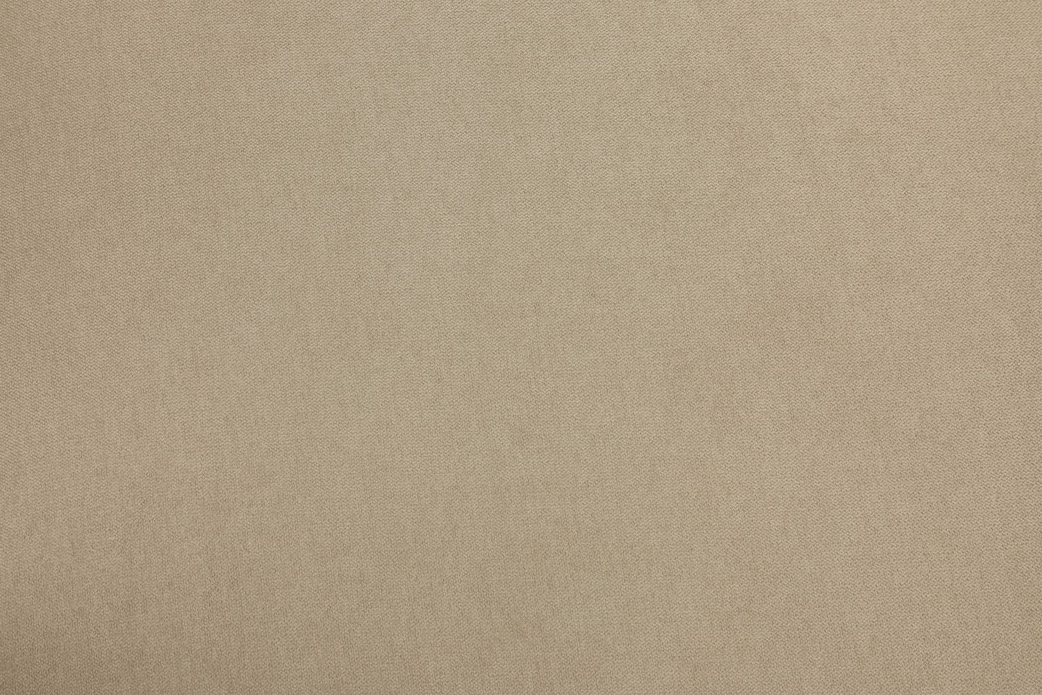 Beige Fabric 2 Seater Scrolled Arms Sofa with Wooden Feet