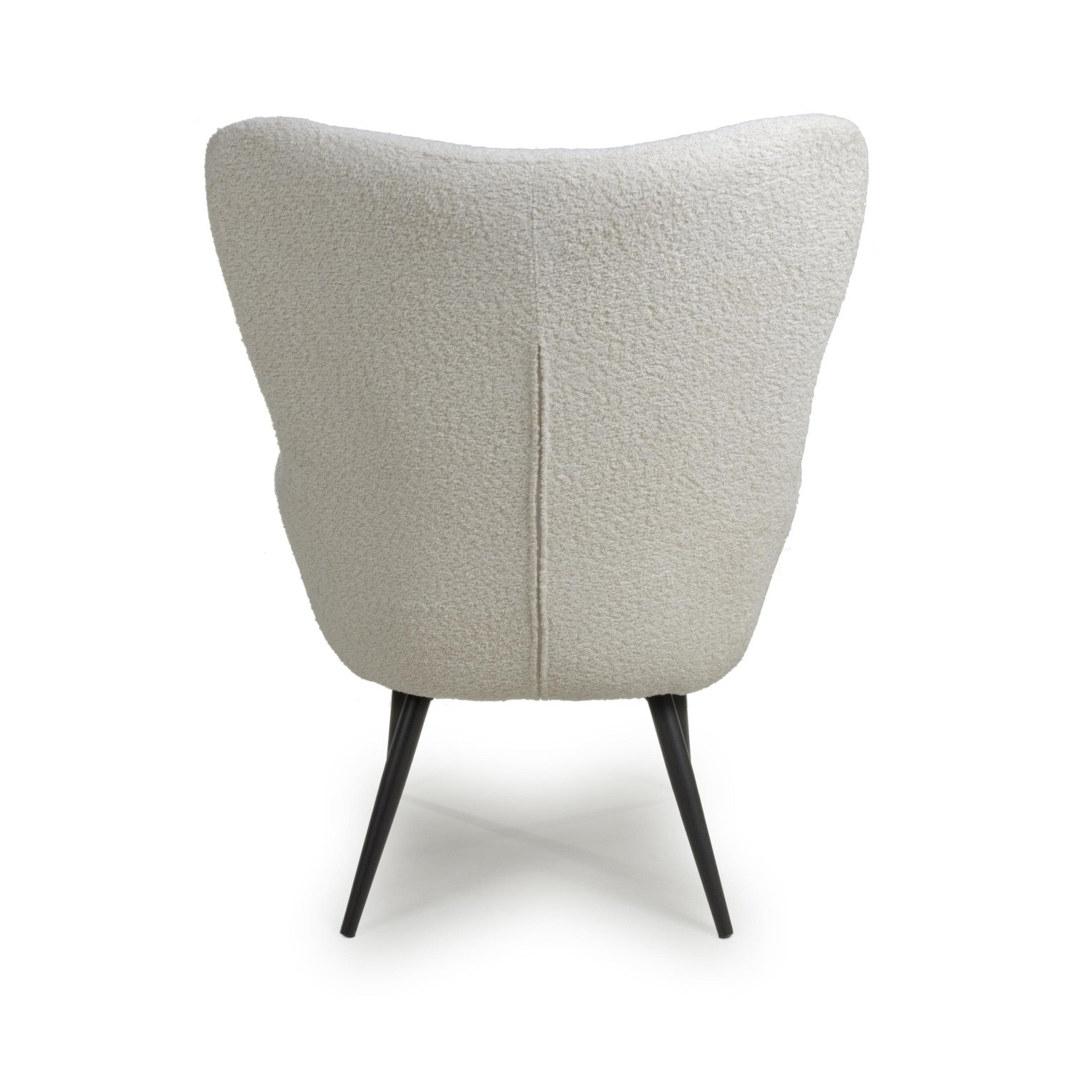 Bordeaux White Textured Fabric Armchair
