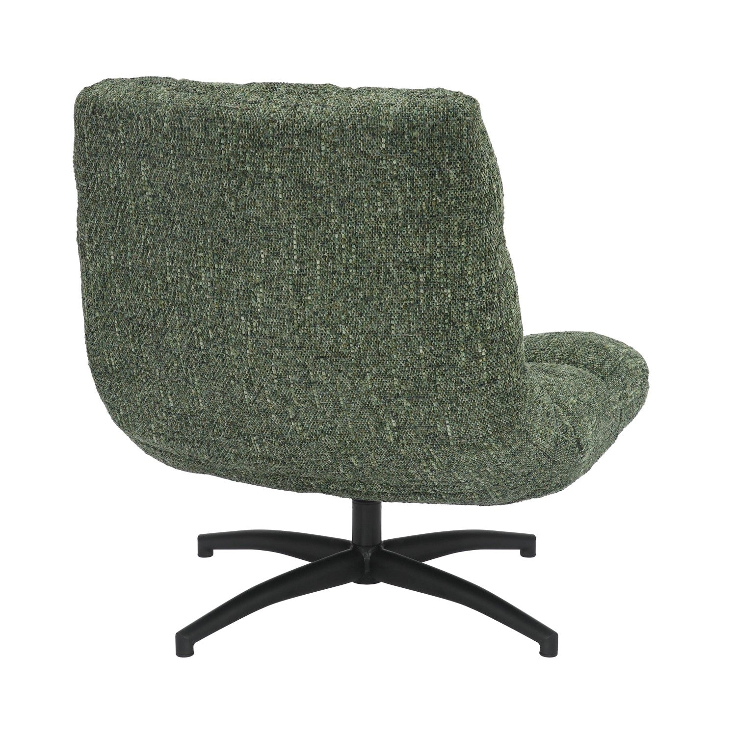 Green Fabric Occasional Relaxer Lounge Swivel Chair