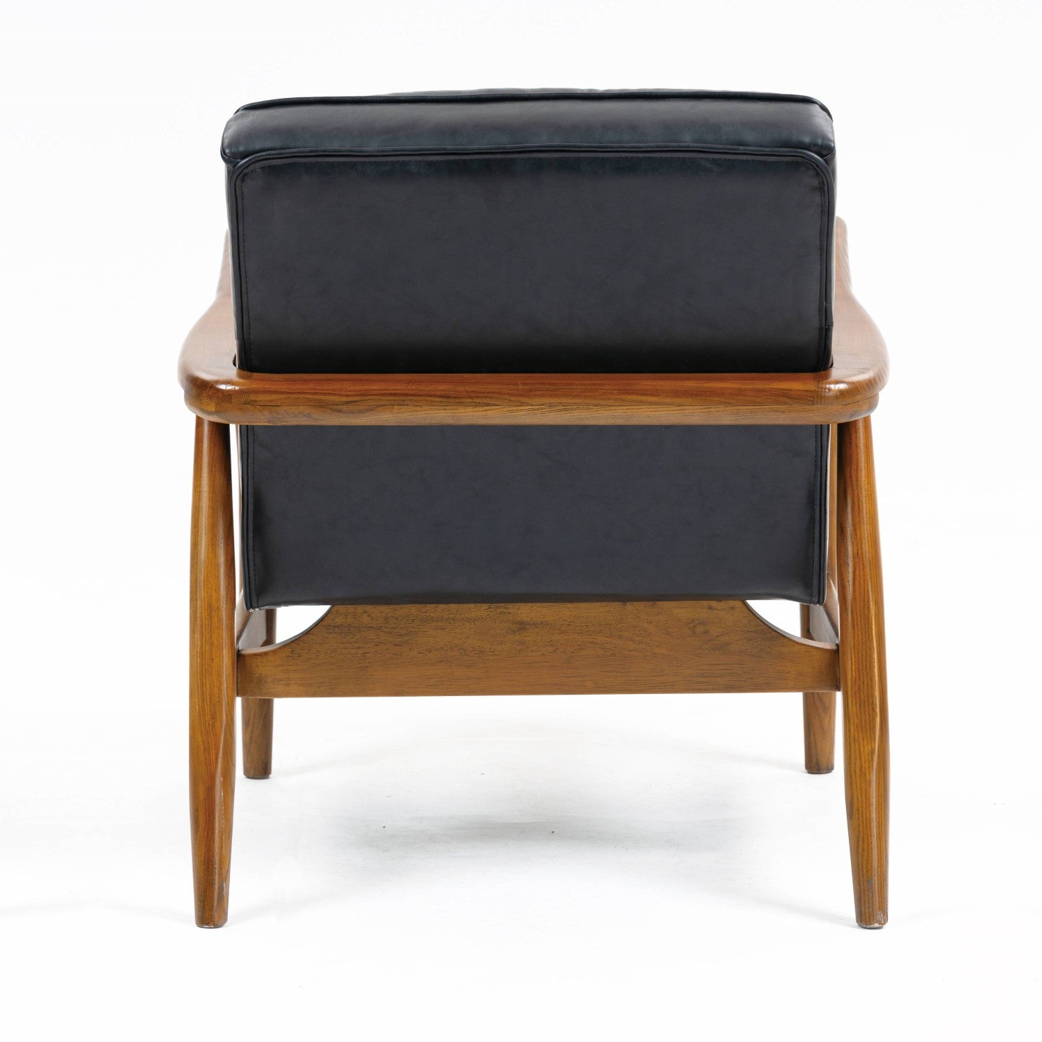 Club Leather Effect Dark Navy Armchair