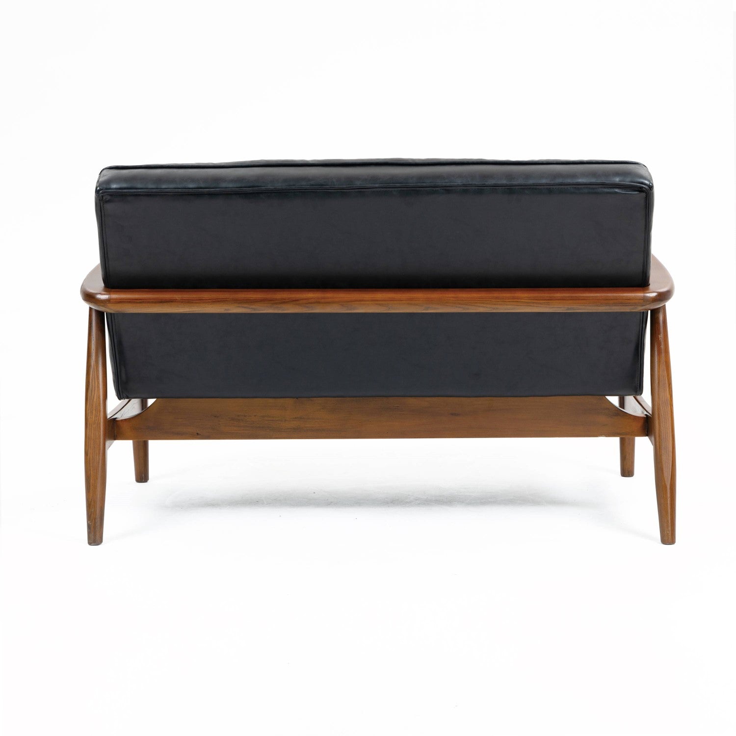 Club Leather Effect Dark Navy Bench