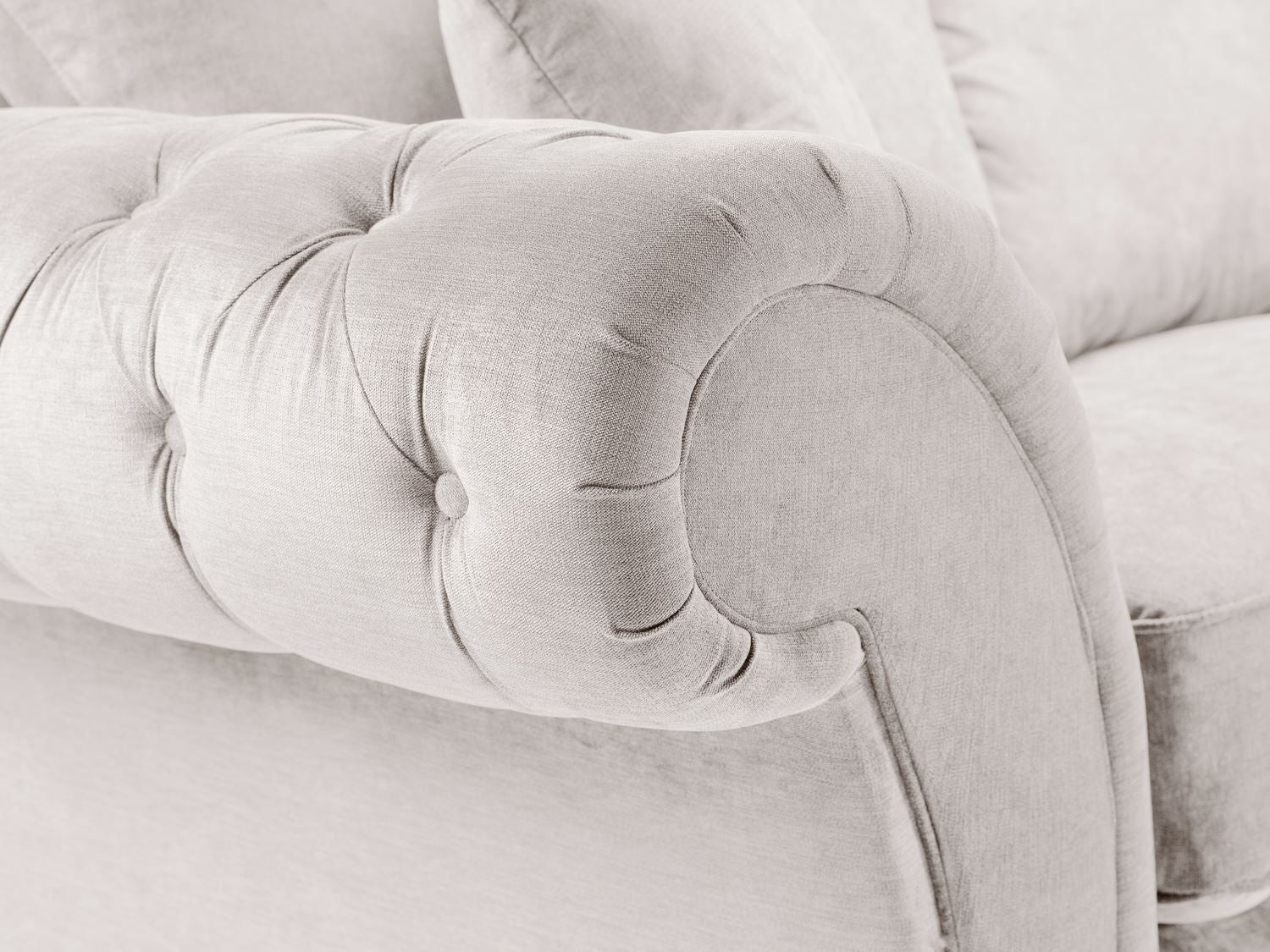 Stone Fabric Left Hand Facing Fullback Corner Sofa