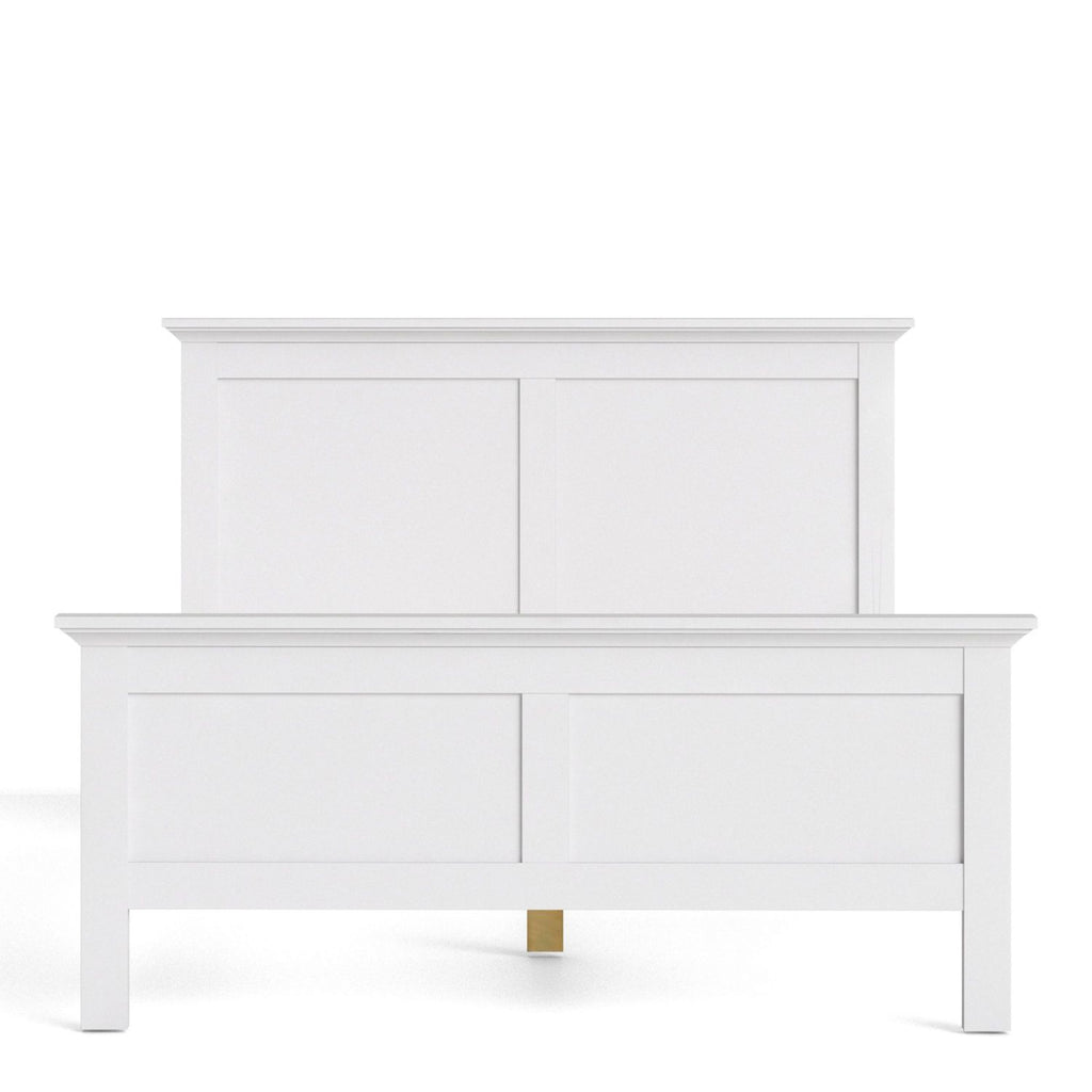 White Double 4ft6 Bed
