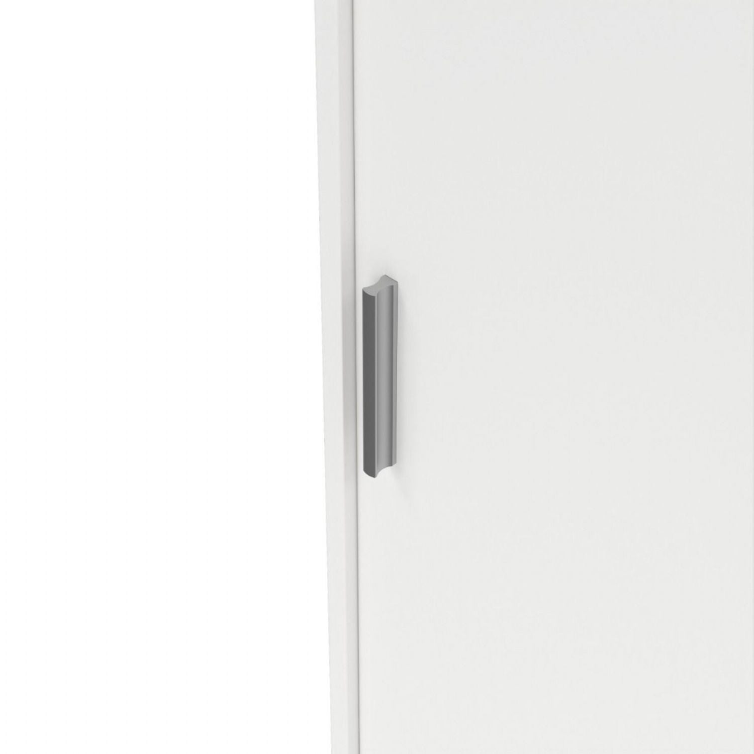 Naia Wardrobe with 2 Sliding Doors + 1 Door + 3 Drawers in White
