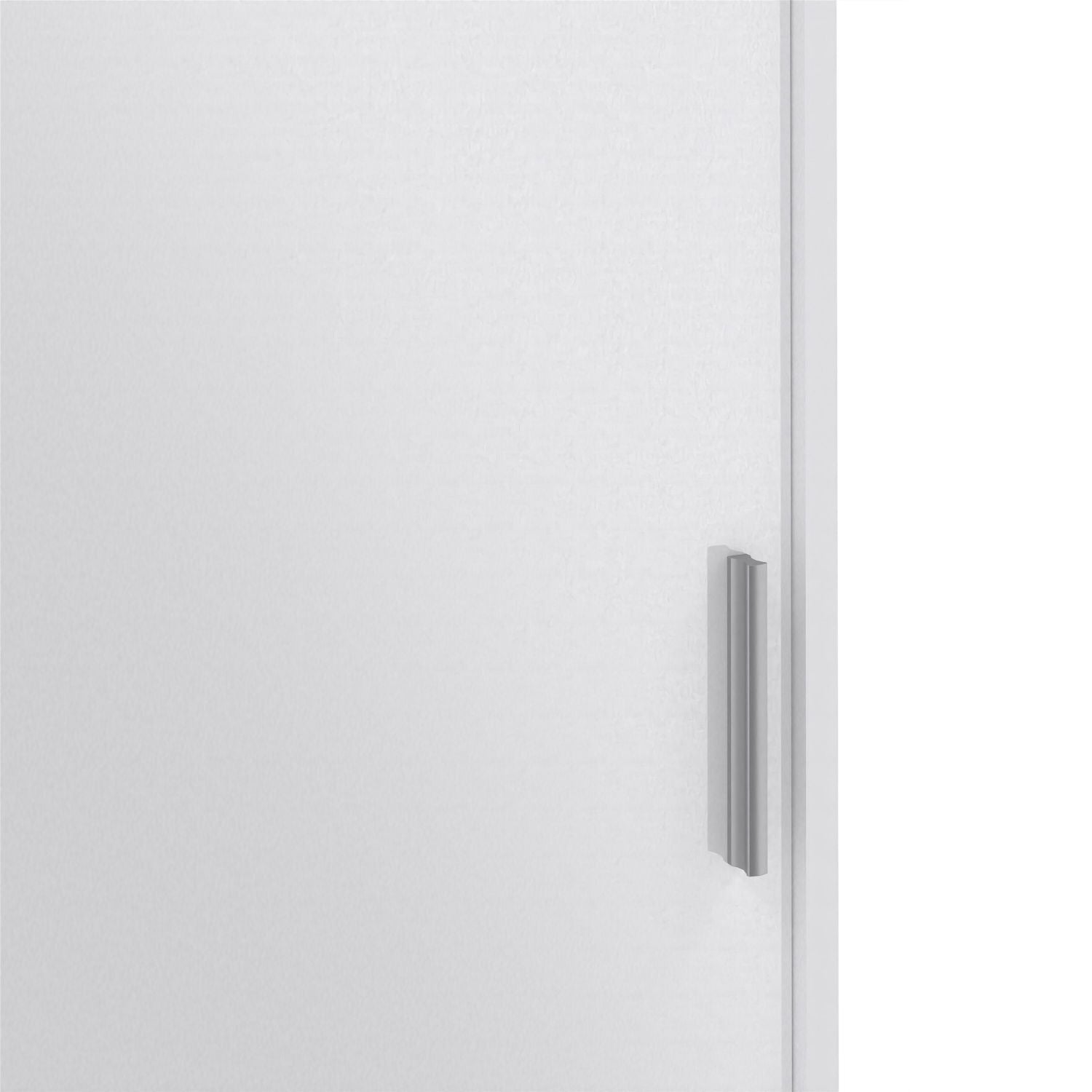 Wardrobe with 2 sliding doors 1 door + 3 drawers in White High Gloss