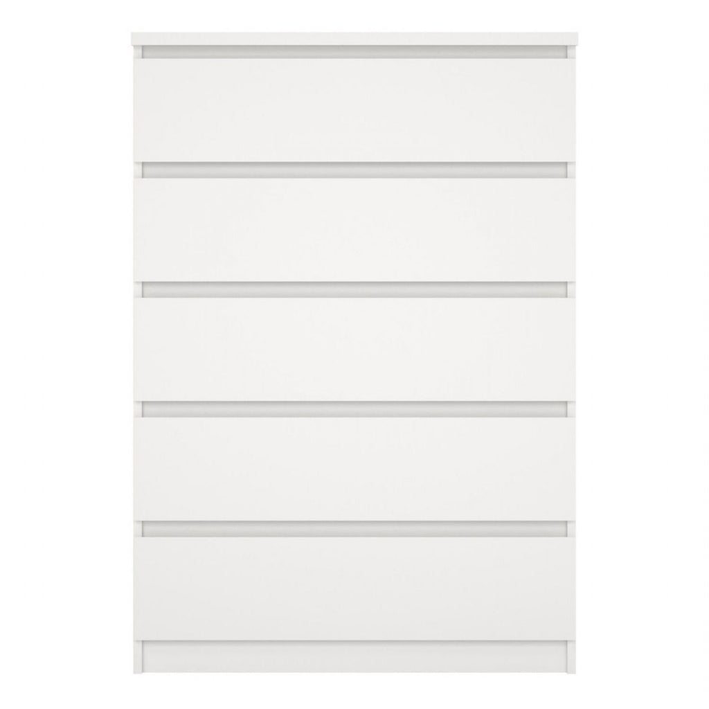 Naia Chest of 5 Drawers in White
