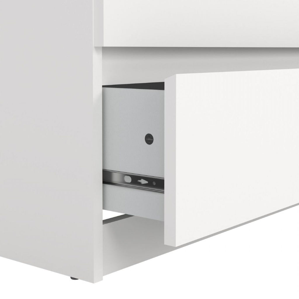 Naia Wide Chest of 6 Drawers in White