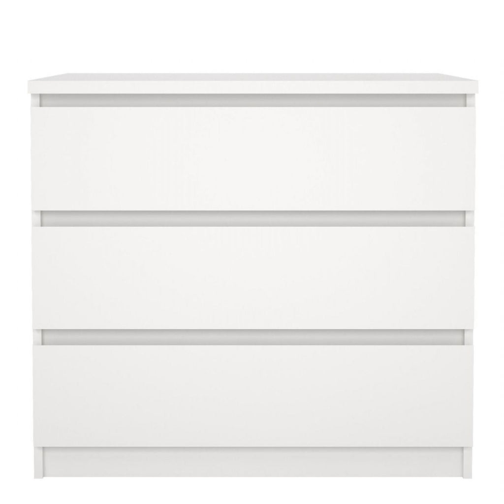 Naia Chest of 3 Drawers in White