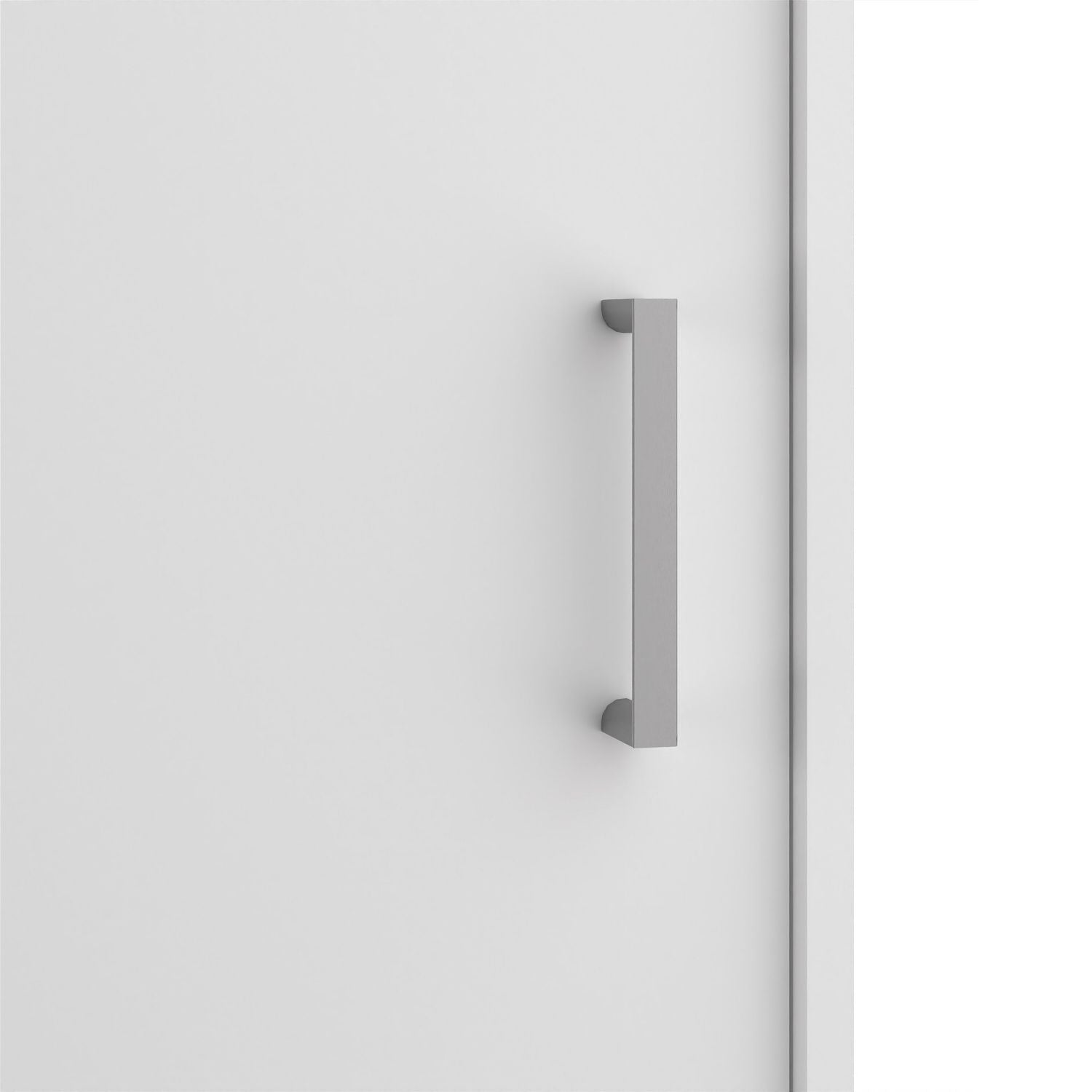 Space Wardrobe with 2 Sliding Doors in White