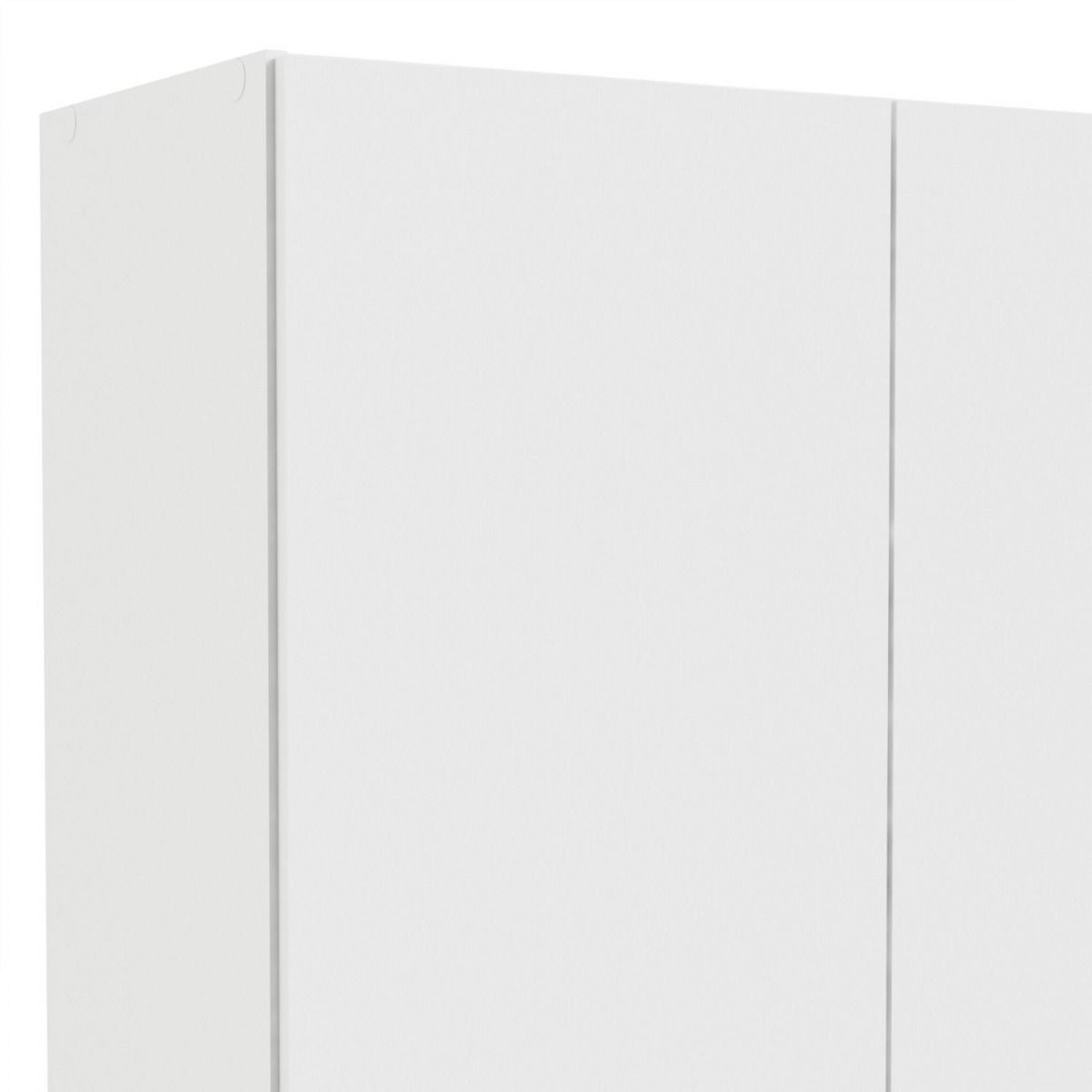 Space Wardrobe with 2 Doors + 1 Drawer in White 1750