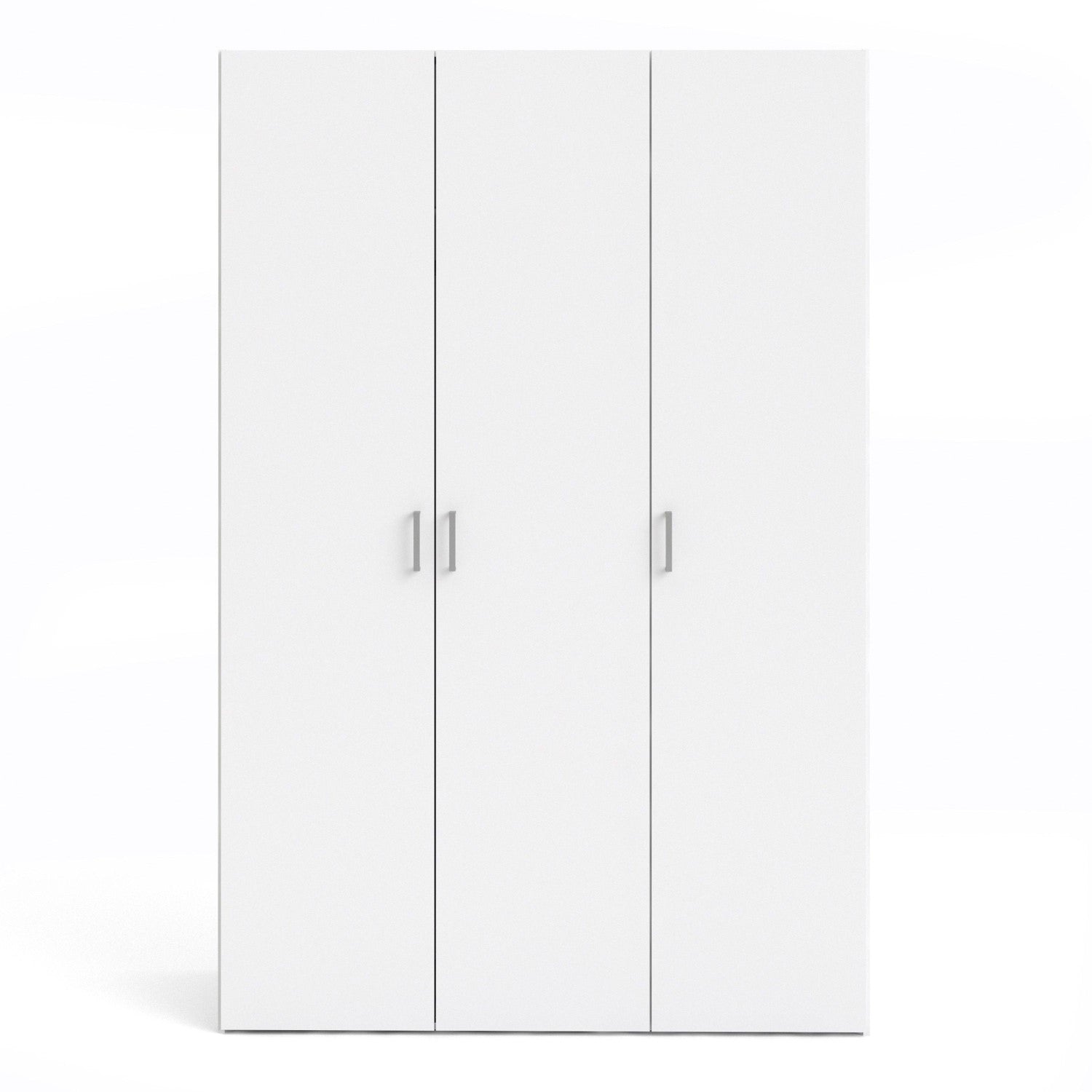 Simple White 3 Door Triple Wardrobe