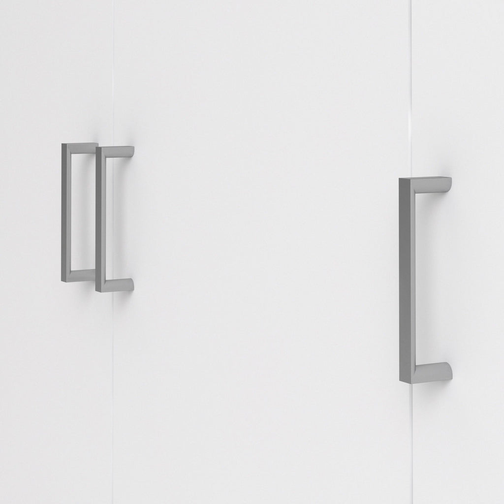 Simple White 3 Door Triple Wardrobe