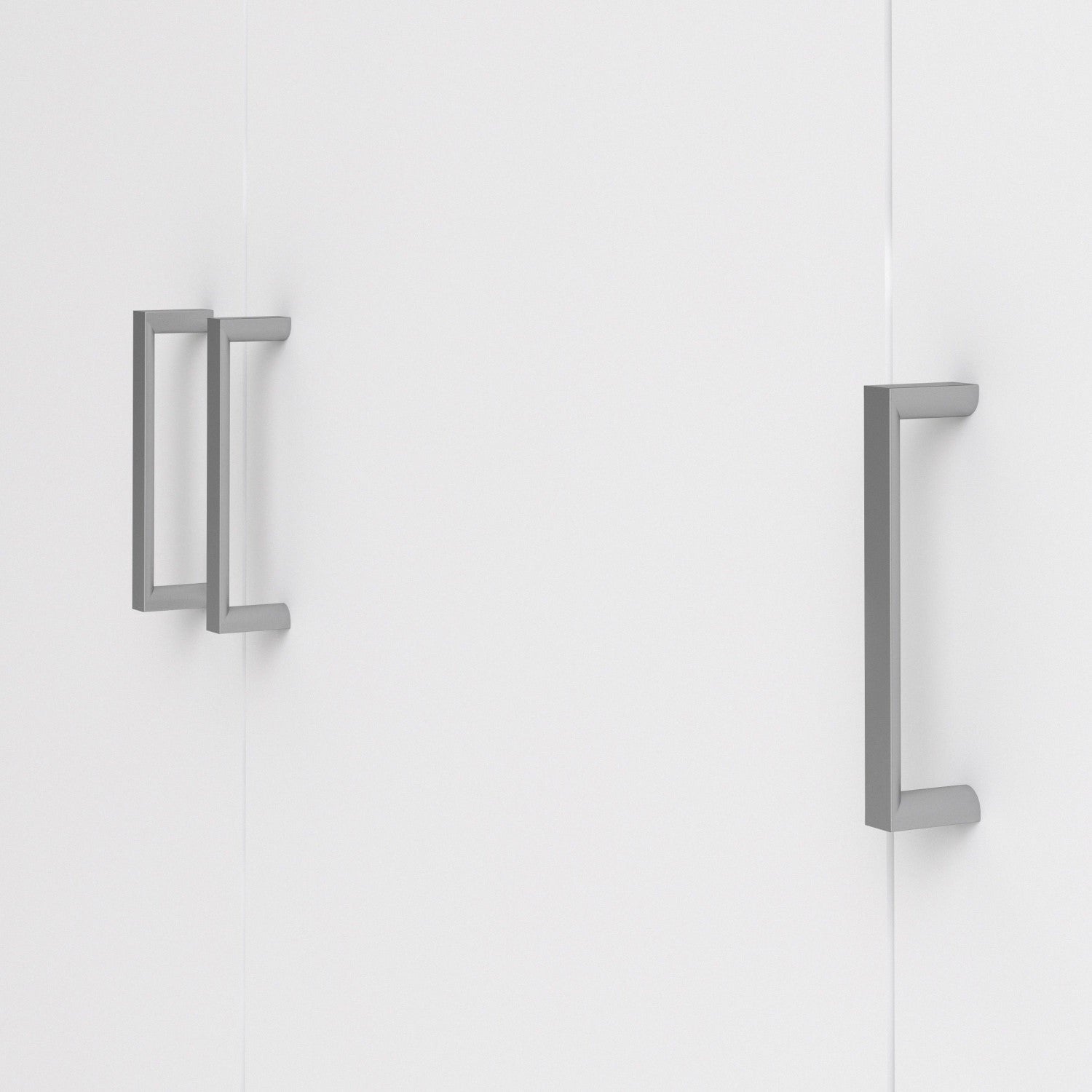 Simple White 3 Door Triple Wardrobe