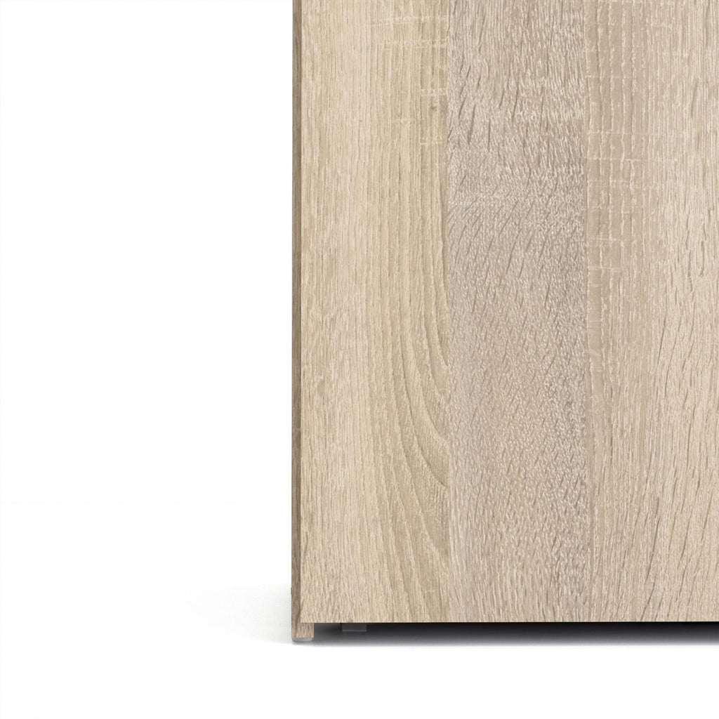 Oak Tall Double Combination Wardrobe 2 Doors 3 Drawers 200cm Tall