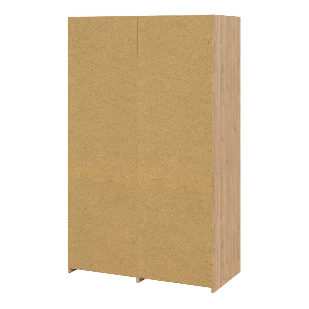 Line Wardrobe with 2 Doors 2 Drawers in Jackson Hickory Oak