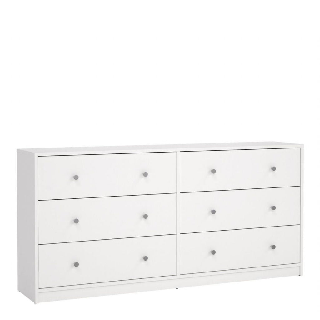 Chest of 6 Drawers (3+3) in White