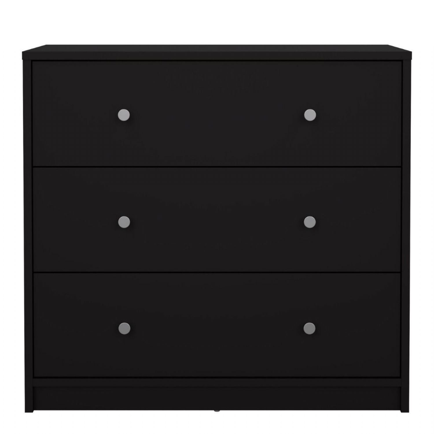 Chest of 3 Drawers in Black