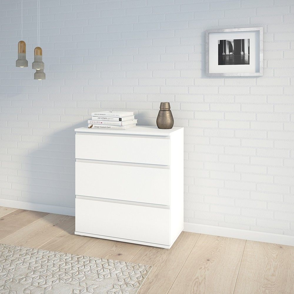 White Chest of 3 Drawers