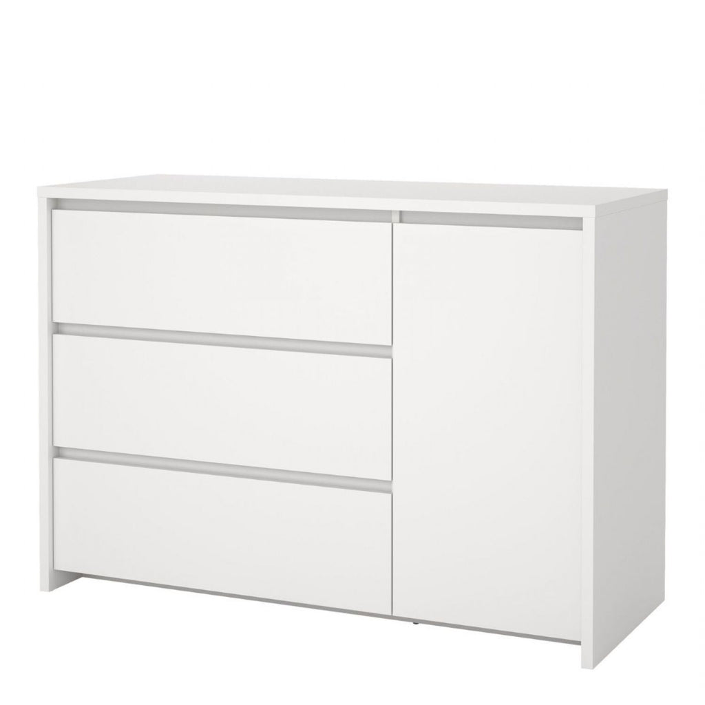Next Sideboard with 1 Door and 3 Drawers White
