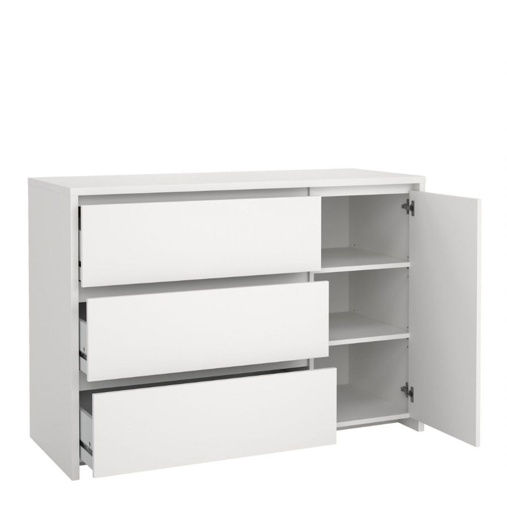 Next Sideboard with 1 Door and 3 Drawers White