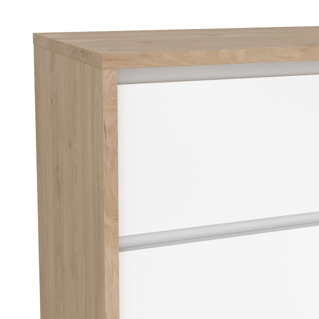 Next Sideboard with 1 Door and 3 Drawers Jackson Hickory White High Gloss