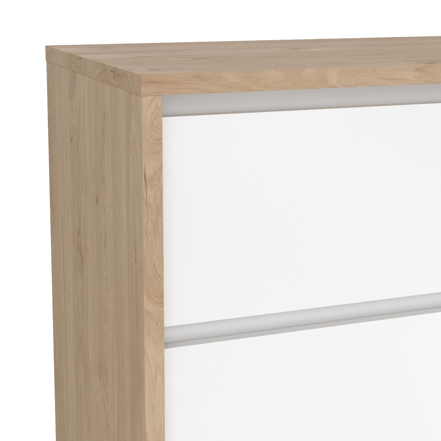 Next Sideboard with 1 Door and 3 Drawers Jackson Hickory White High Gloss