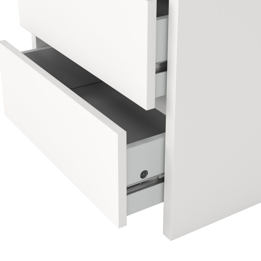 Next Nightstand 2 Drawers White