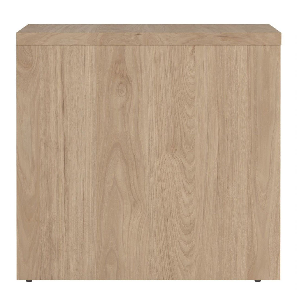 Next Nightstand 2 Drawers Jackson Hickory White High Gloss