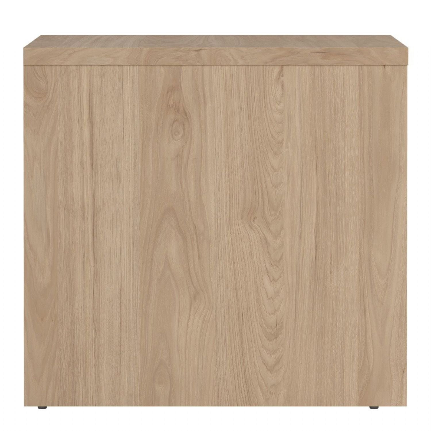 Next Nightstand 2 Drawers Jackson Hickory White High Gloss
