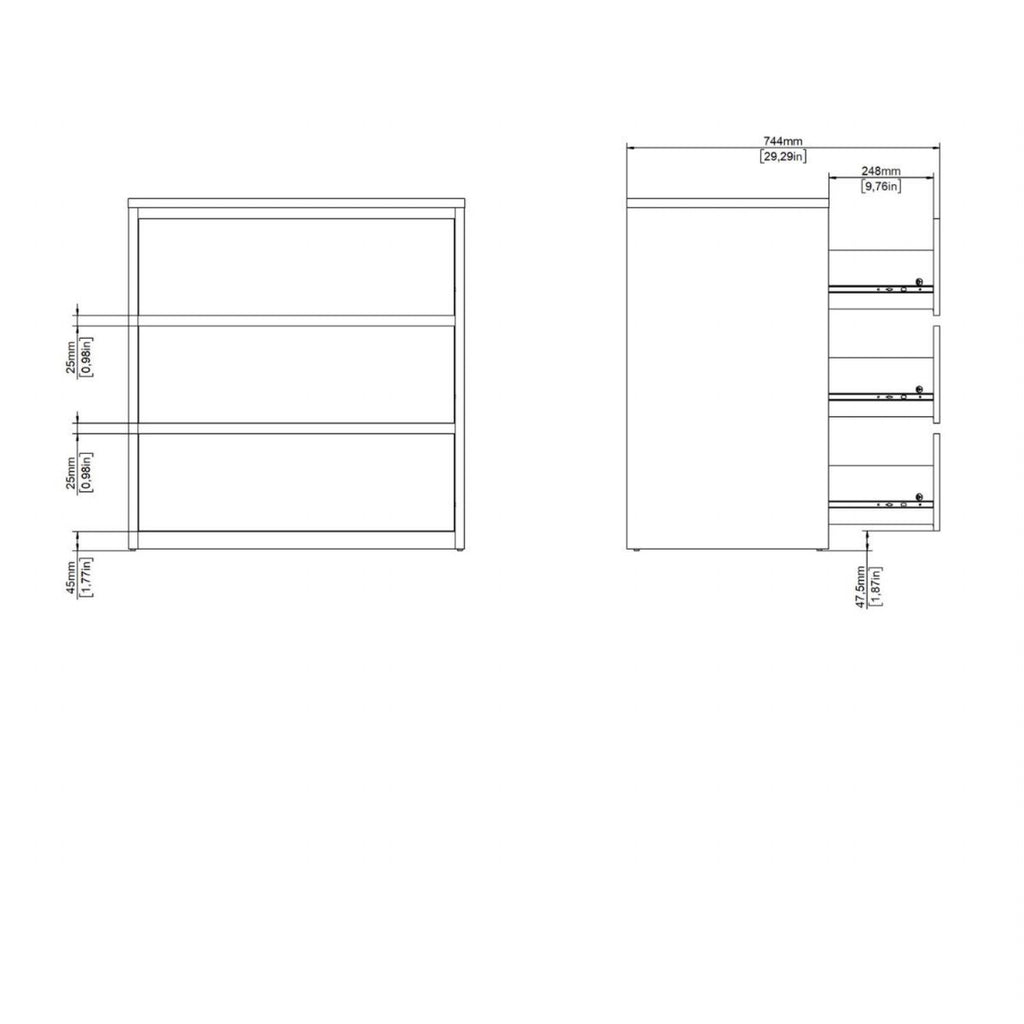 Next Chest 3 Drawers White