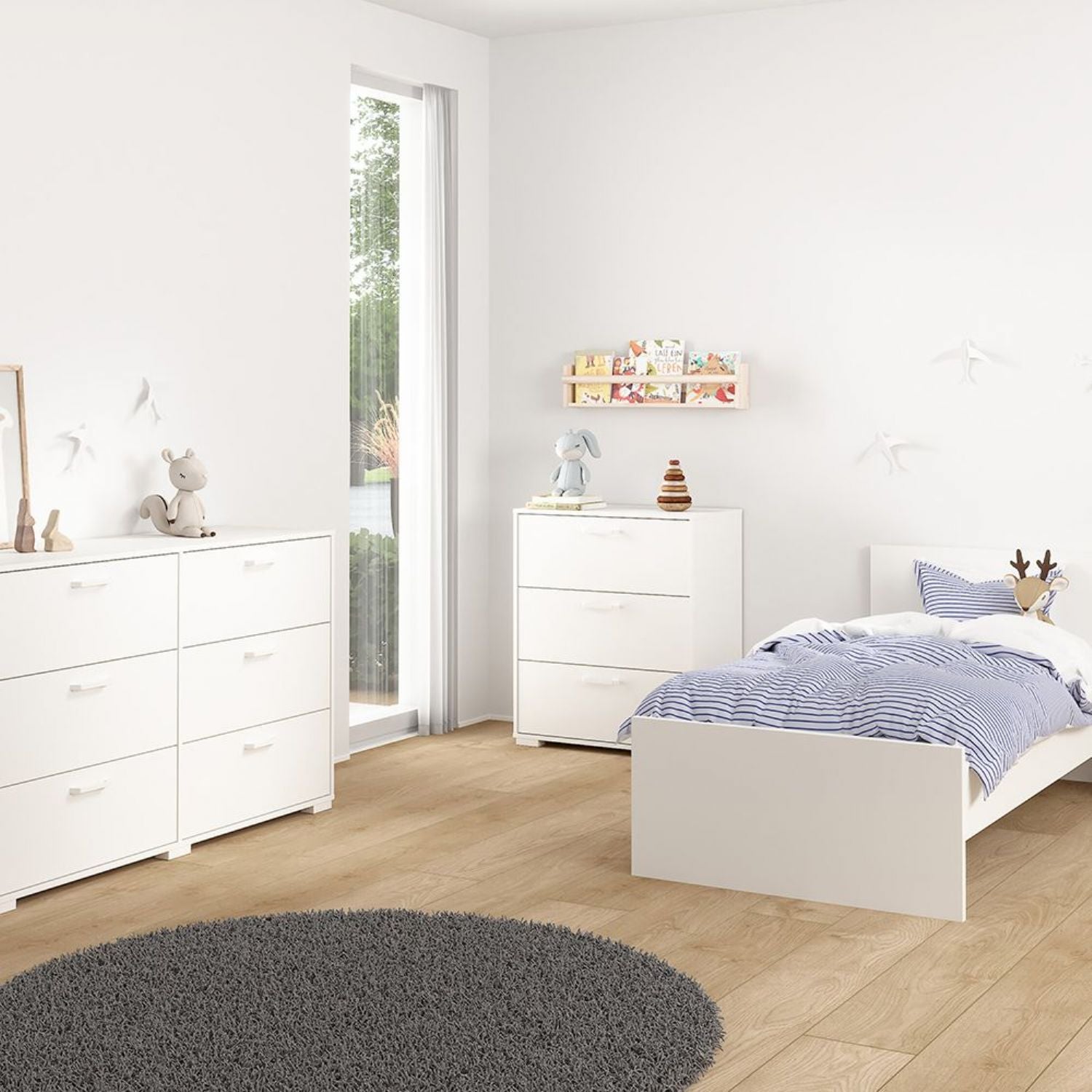 Sofia Chest 3 Drawers White